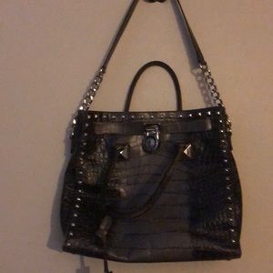 Michael Michael Kors Tote Bag gray snake skin